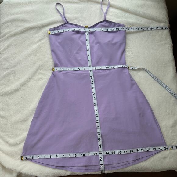 Alo Yoga Alosoft Courtside Tennis Dress Violet Skies Purple Medium Ltd Ed EUC - Picture 14 of 14